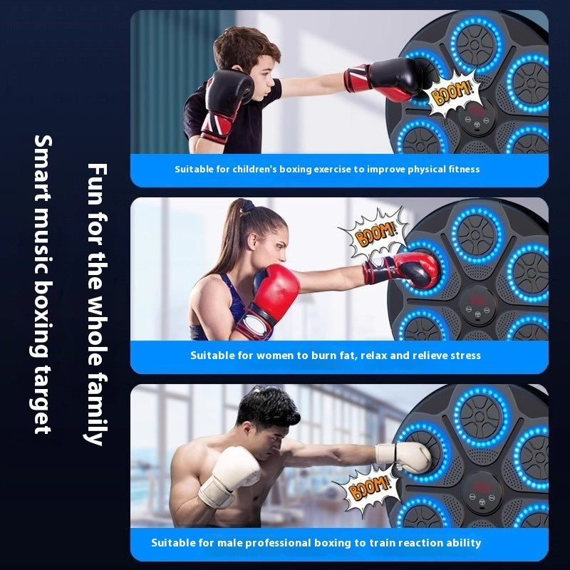 Machine de Boxe Musicale avec Lumières RGB & Bluetooth