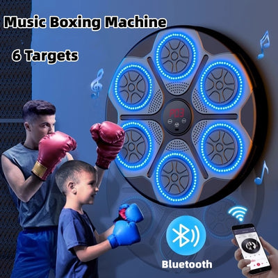 Machine de Boxe Musicale avec Lumières RGB & Bluetooth