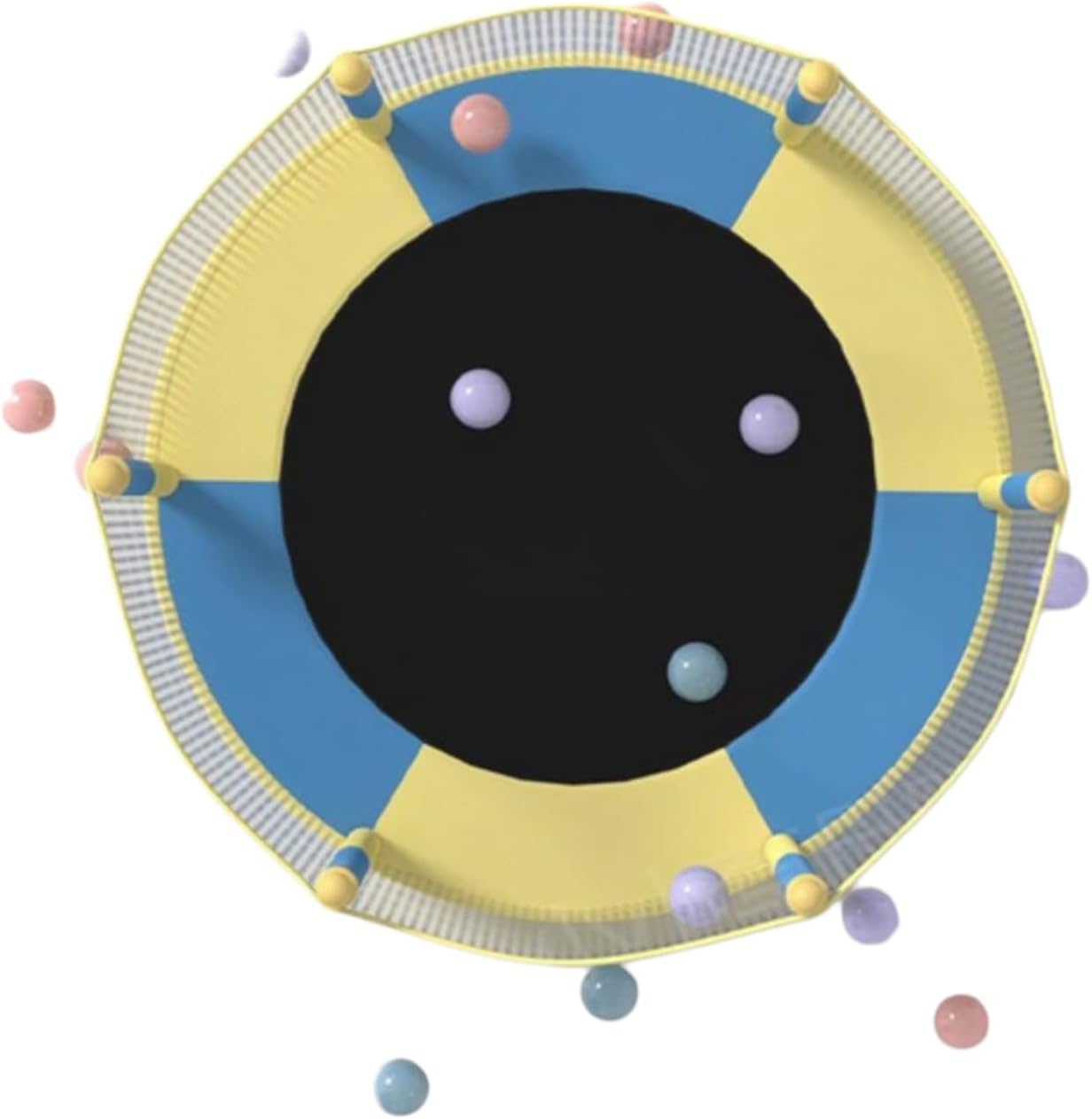 Trampolín Infantil de 1,4 m con Red de Seguridad y Patas en U