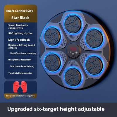 Machine de Boxe Musicale avec Lumières RGB & Bluetooth