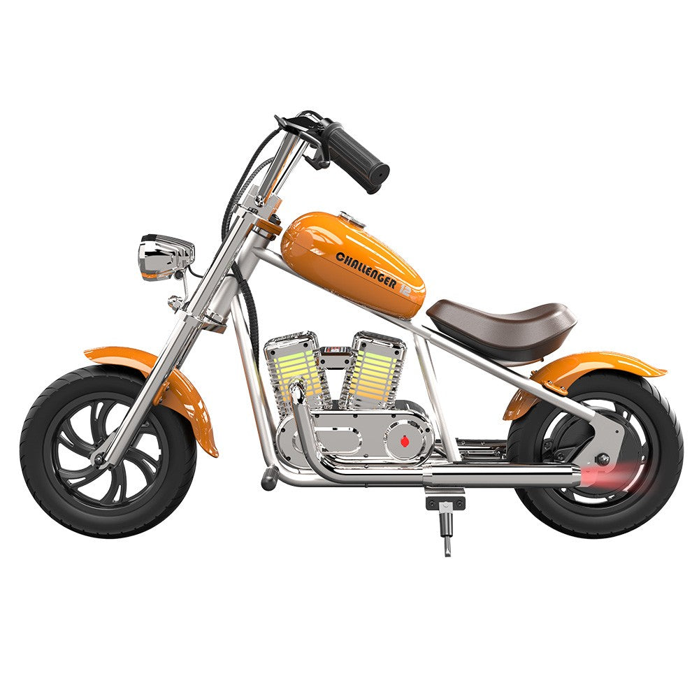 Moto Électrique Cruiser 12" – 24V 160W, LED & Bluetooth - Orange