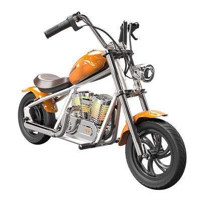 Moto Électrique Cruiser 12" – 24V 160W, LED & Bluetooth - Orange