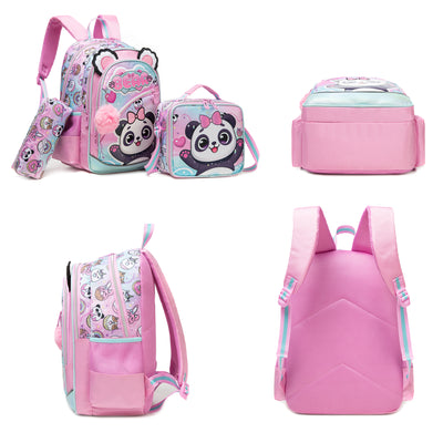 Pack Sac à Dos  Chat Panda – 3 pièces