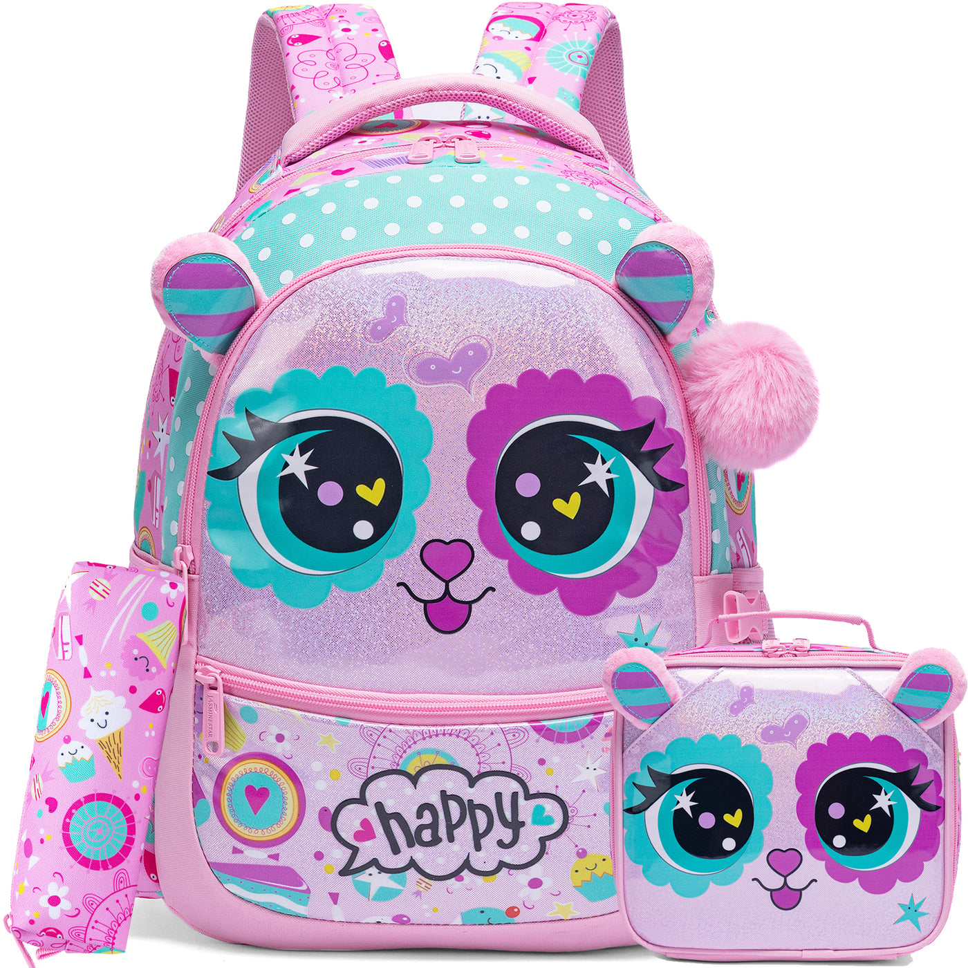 Pack Sac à Dos  Chat chat 2 – 3 pièces