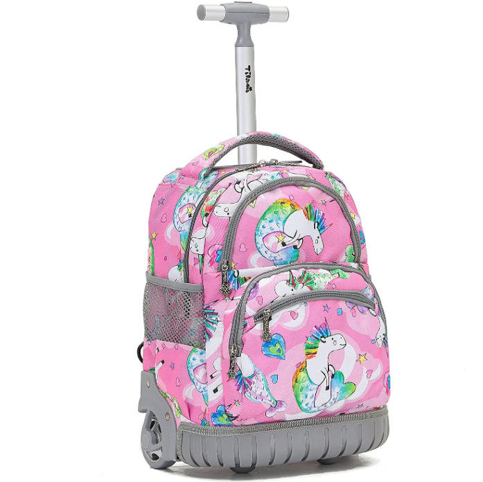 Cartable à roulettes enfant pratique et robuste - Unicorne