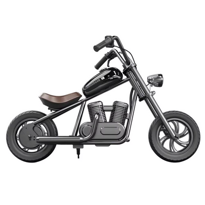 Moto Électrique Cruiser 12" – 24V 160W, LED & Bluetooth - Noir