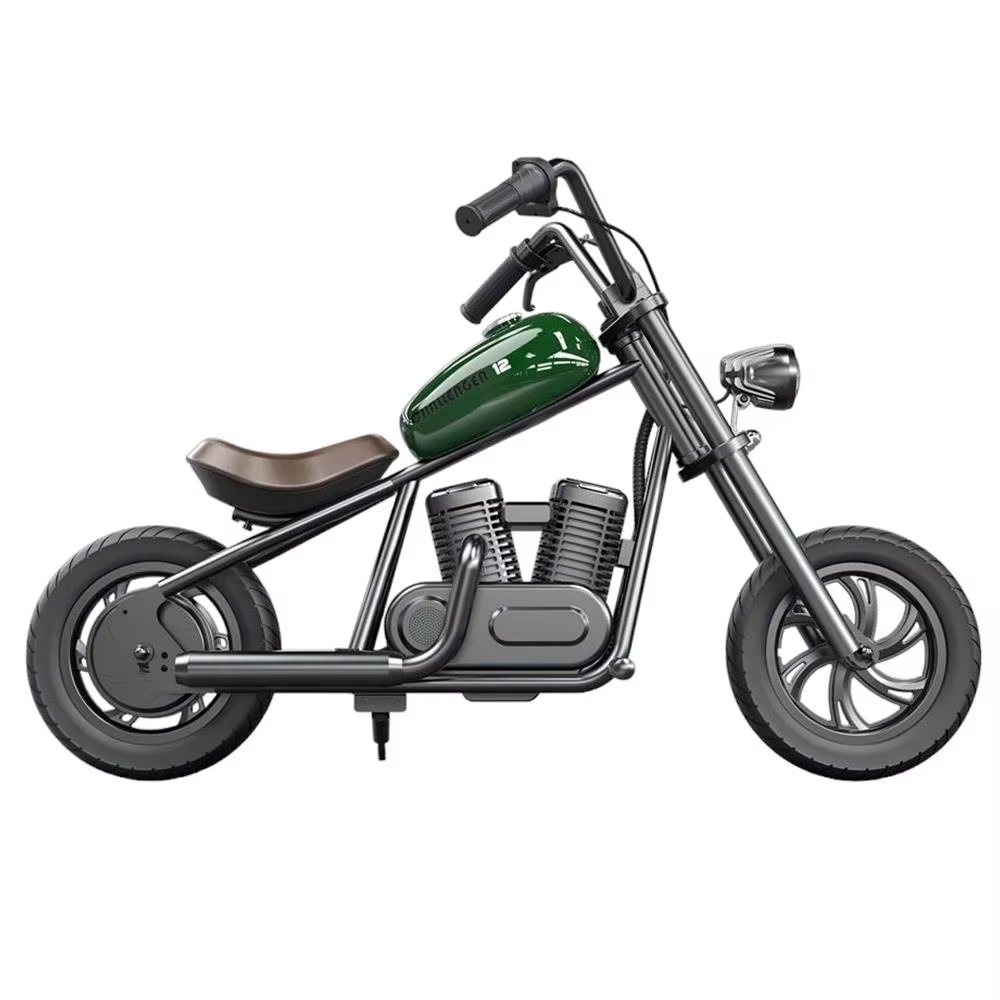 Moto Électrique Cruiser 12" – 24V 160W, LED & Bluetooth - Vert