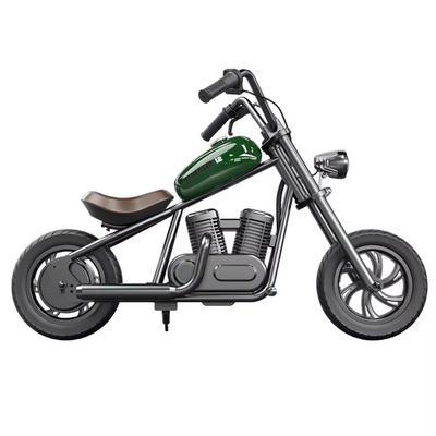 Moto Électrique Cruiser 12" – 24V 160W, LED & Bluetooth - Vert