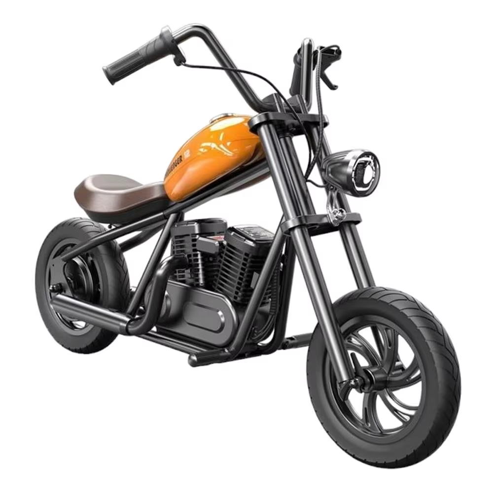Moto Électrique Cruiser 12" – 24V 160W, LED & Bluetooth - Orange