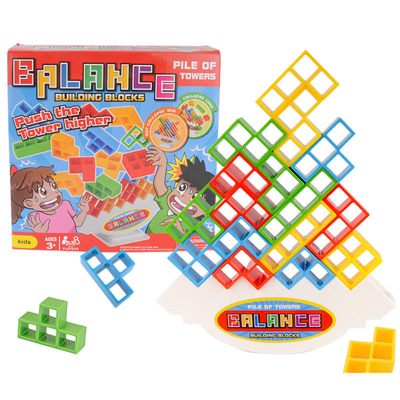 Jeu d’Équilibre & Empilement – Blocs Colorés
