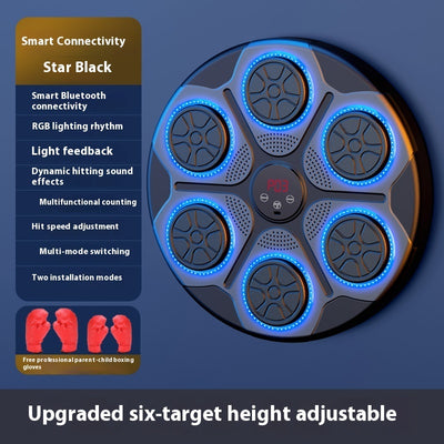 Machine de Boxe Musicale avec Lumières RGB & Bluetooth