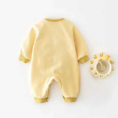 Barboteuse Banane d’Automne – Douceur & Tendresse pour Bébé (0 à 2 ans)