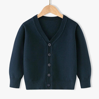 Pull en Coton Uni – Confort & Style pour Garçons (2 à 12 ans)