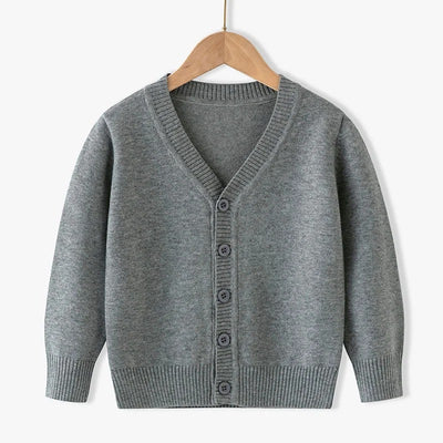 Pull en Coton Uni – Confort & Style pour Garçons (2 à 12 ans)