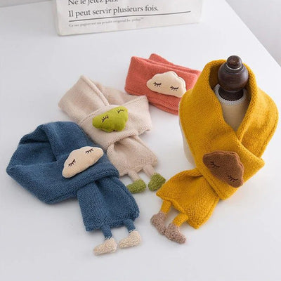 Écharpe Bébé Nuage 3D – Tricot Doux & Chaud (1 à 5 ans)