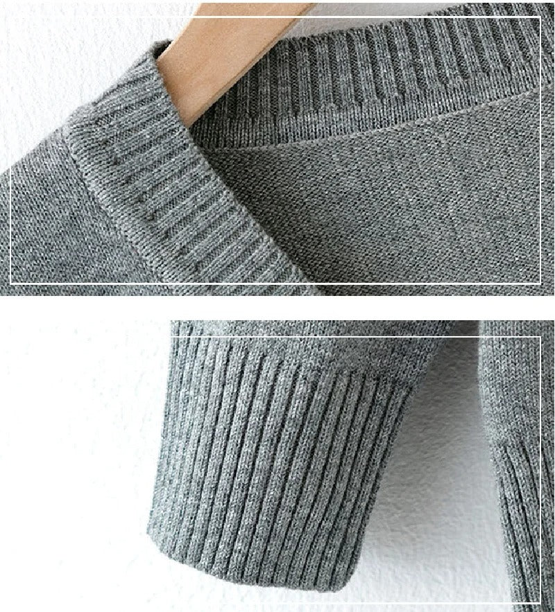 Pull en Coton Uni – Confort & Style pour Garçons (2 à 12 ans)