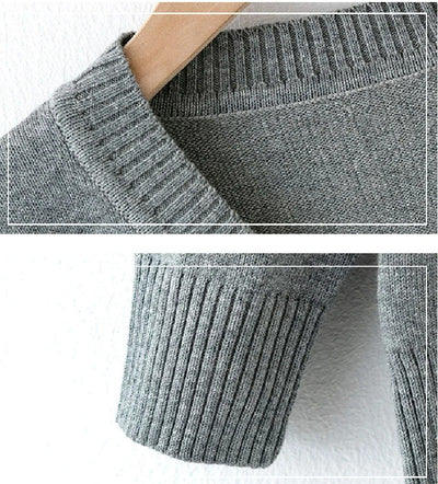 Pull en Coton Uni – Confort & Style pour Garçons (2 à 12 ans)