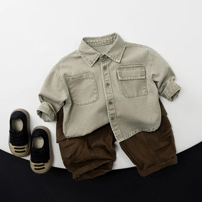 Chemise d’Automne – Élégance & Confort pour Enfants (1 à 6 ans)