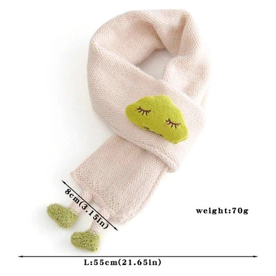 Écharpe Bébé Nuage 3D – Tricot Doux & Chaud (1 à 5 ans)