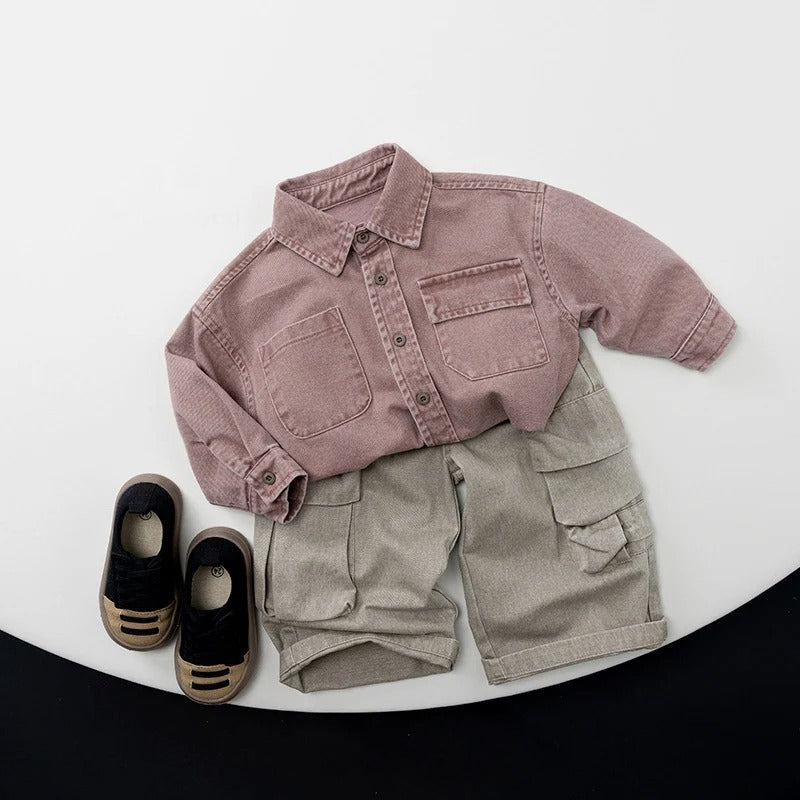 Chemise d’Automne – Élégance & Confort pour Enfants (1 à 6 ans)