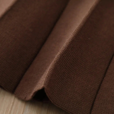 Ensemble Tricoté Papillon – Cardigan & Jupe Marron (2 à 6 ans)