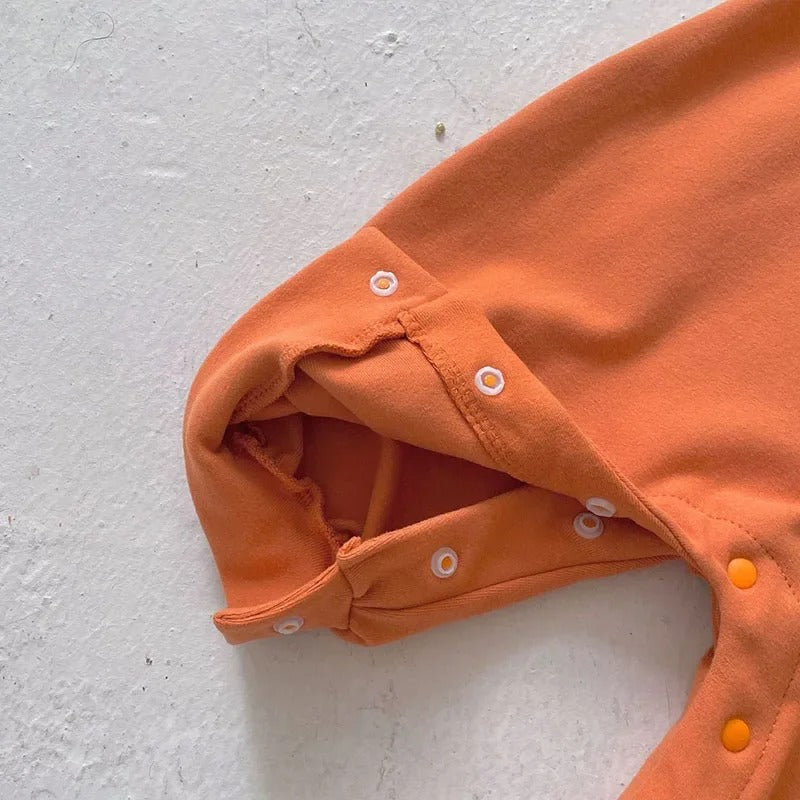 Barboteuse Citrouille d’Halloween – Ensemble 2 Pièces Bébé (3 à 24 mois)