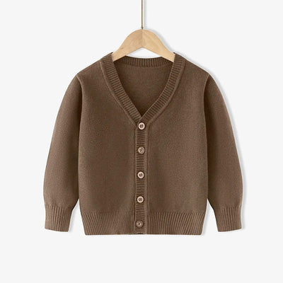 Pull en Coton Uni – Confort & Style pour Garçons (2 à 12 ans)