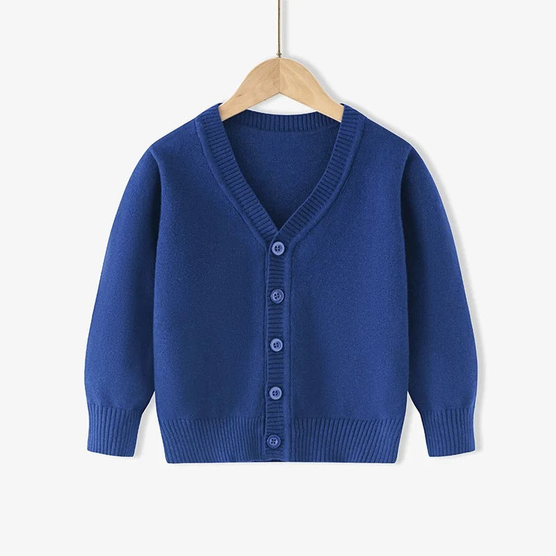 Pull en Coton Uni – Confort & Style pour Garçons (2 à 12 ans)